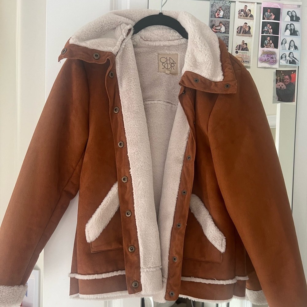 Suede Feel Shearling Jacket